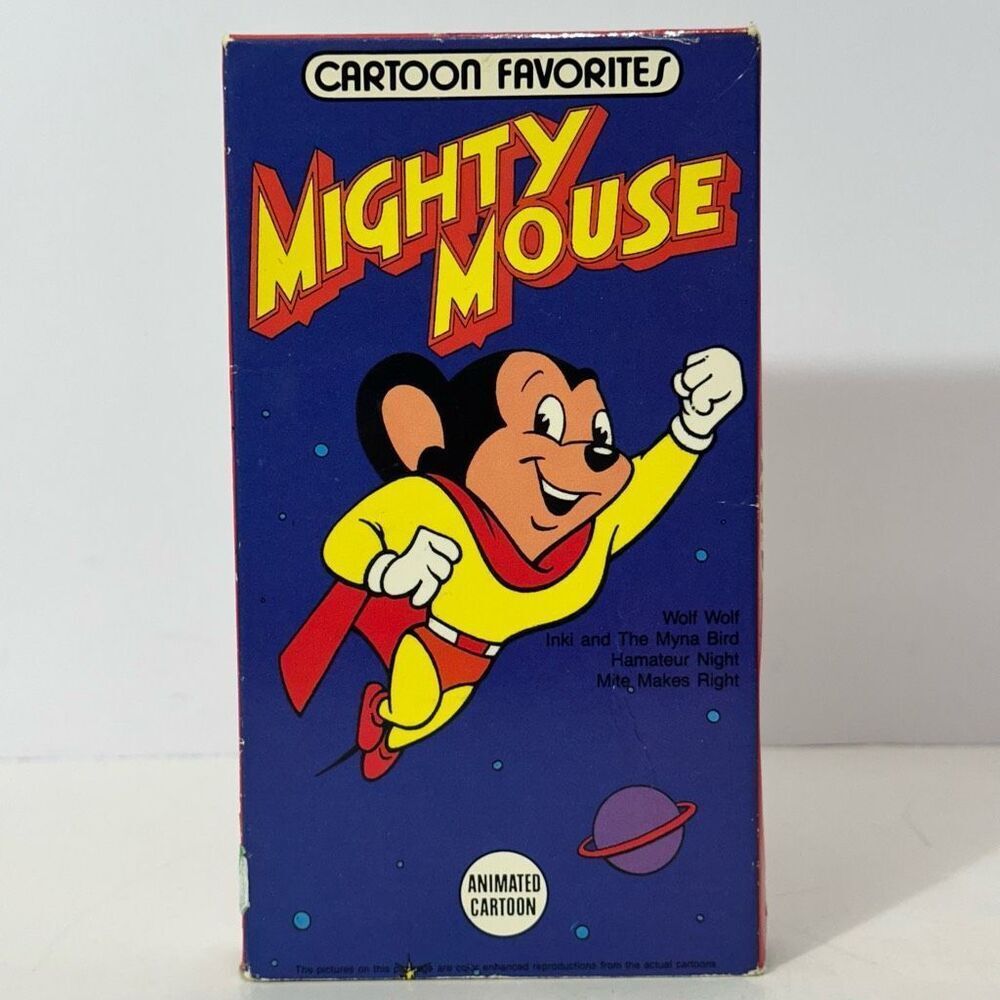 Mighty Mouse Cartoon Favorites VHS Tape